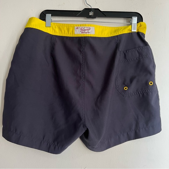 Penguin men’s swimming trunk blue size 32 - Picture 2 of 7